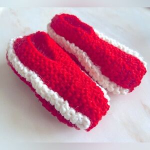 Hand Knit Children’s Slippers, New!